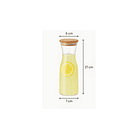 Botella Jarra Vidrio Decantador Con Tapa Transparente 2