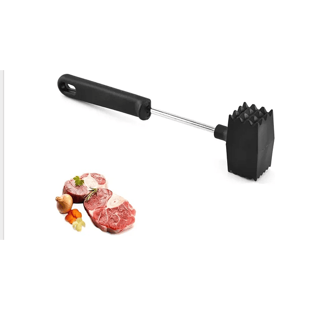 Ablandador De Carnes Martillo Para Carne Vacuno Color Negro Martillo 6