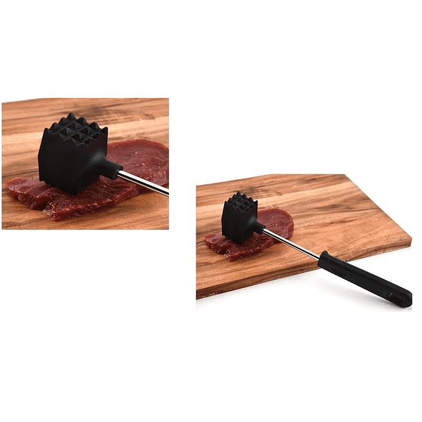 Ablandador De Carnes Martillo Para Carne Vacuno Color Negro Martillo 7
