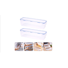 Taper Hermético De Plastico Para Comida Transparente 5