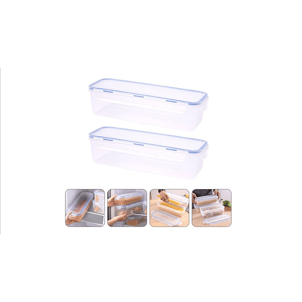 Taper Hermético De Plastico Para Comida Transparente 5