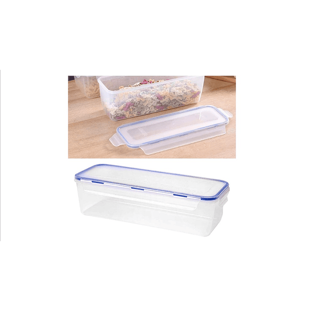 Taper Hermético De Plastico Para Comida Transparente 6