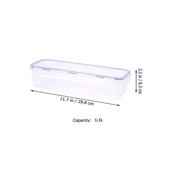 Taper Hermético De Plastico Para Comida Transparente 7