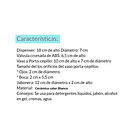 Set De Baño De 4 Piezas Ceramica Blanco 4