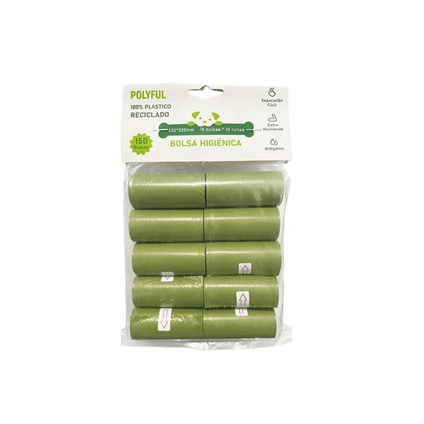 Pack De 10 Rollos De Bolsas Desechos Perro Basura 2