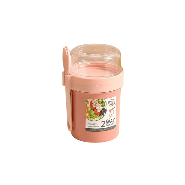 Vaso De Yogurt Bebidas Y Cereal Frutas, Frutos Secos 2en1 1
