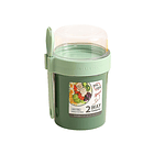 Vaso De Yogurt Bebidas Y Cereal Frutas, Frutos Secos 2en1 3