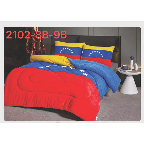 Cubrecama Bandera Venezuela 2 Plazas Bandera 2