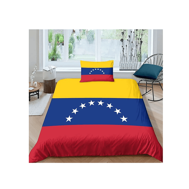 Cubrecama Bandera Venezuela 2 Plazas Bandera 4