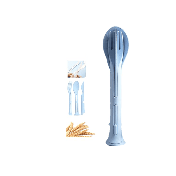 Set De Cubiertos 3 En 1 Plegables, Camping Outdoor Reutiliza 5