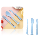 Set De Cubiertos 3 En 1 Plegables, Camping Outdoor Reutiliza 11
