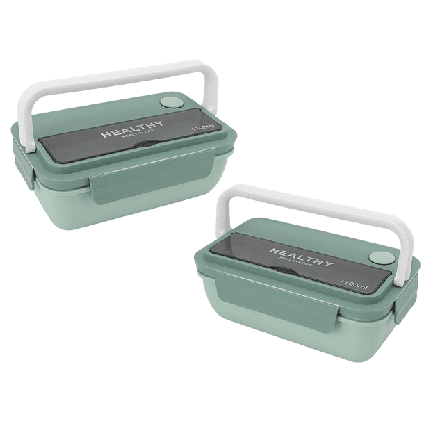 Taper 2 Compartimentos De Plástico Para Comida 6