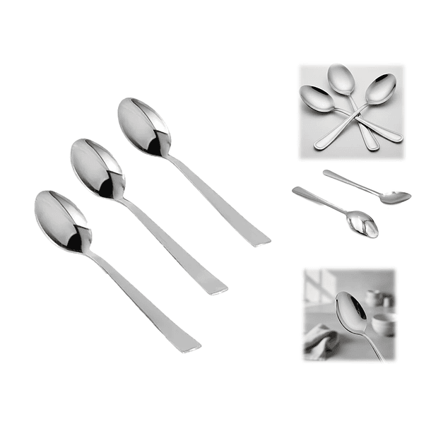 Set De 3 Cucharas De Té Café Mesa Alta Calida 6