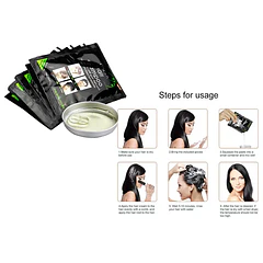 Shampoo Con Tinte Negro 10 Sachets De 25ml C/u