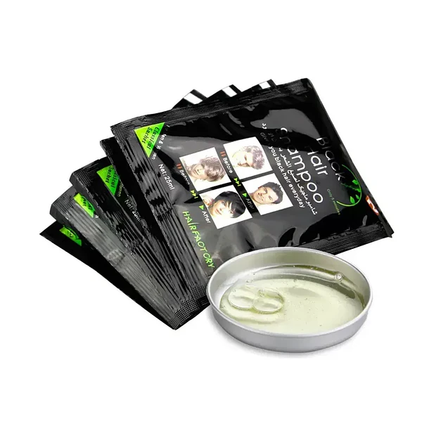 Shampoo Con Tinte Negro 10 Sachets De 25ml C/u 4