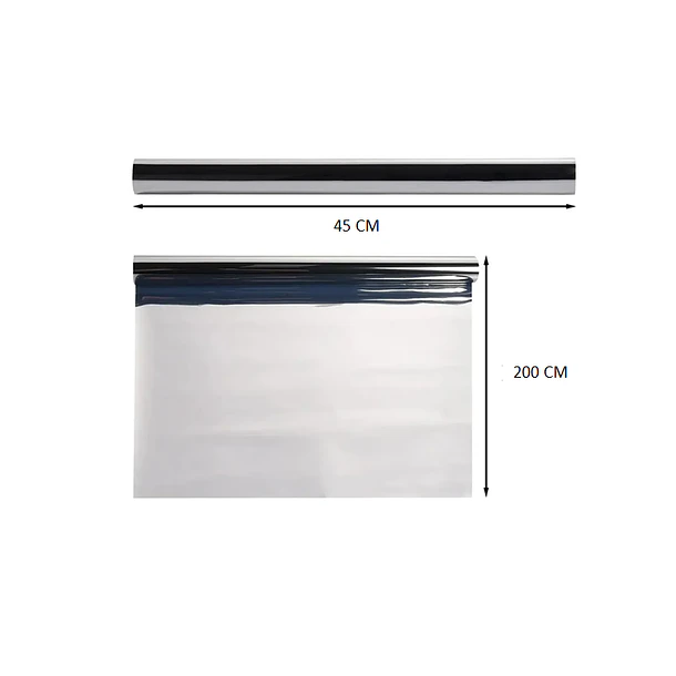 Film Espejeado Exterior Para Para Ventana Anti Sol 45 X 200 2