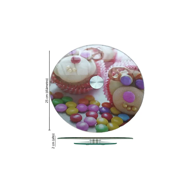 Plato Base Giratoria Torta Resposteria 25 Cms 2