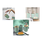 Set De Baño 4 Piezas Ducha Elegante Bambu Dispensadores- COPIA 8