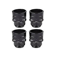 Set 4 Shot Vidrio Calavera Tequila Cortito