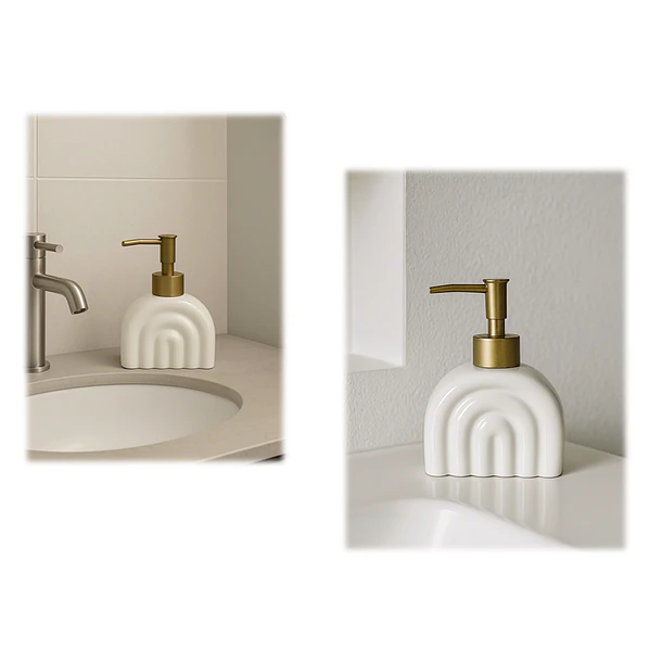 Dispensador Jabón Alcohol Gel Arcoiris Decorativo. 3