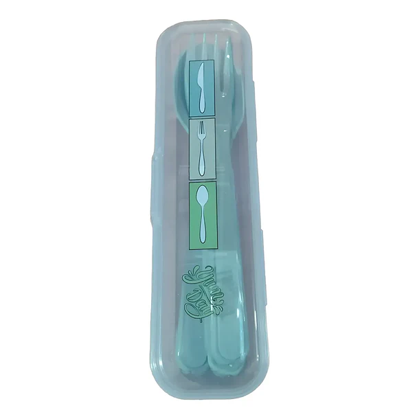 Set De Cubiertos Portátil Reutilizable Con Estuche 1