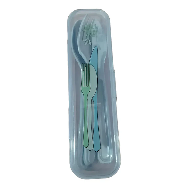 Set De Cubiertos Portátil Reutilizable Con Estuche 4