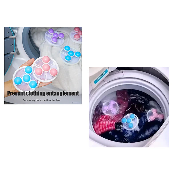 Pack 2 Bola De Lavado Flotante Para Lavadora 3