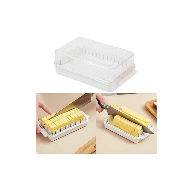Caja De Corte Mantequillera De Mantequilla Con Tapa 4