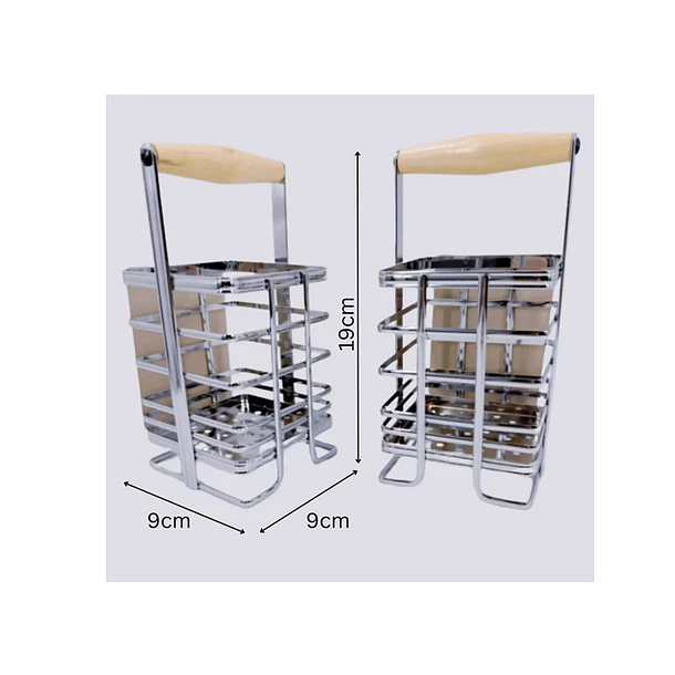 Porta Utensilios De Cocina De Acero Inoxidable 5