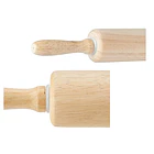 Uslero Rodillo Madera Repostería Giratorio Amasar Pan 2