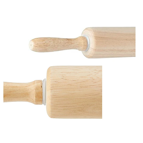 Uslero Rodillo Madera Repostería Giratorio Amasar Pan 2