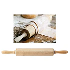 Uslero Rodillo Madera Repostería Giratorio Amasar Pan 3