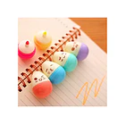 Set Resaltadores Kawai Mini X6 Colores Carita 4