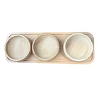 Cuencos Platos Bowl De Bambu Con Base Cocina Hogar 5