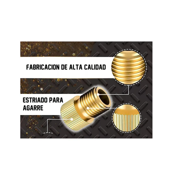 Pack 2 Adaptador De Válvula Francesa Auto Schrader Bicicleta 2