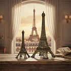 Figura Decorativa Torre Eiffel Estilo Vintage 1
