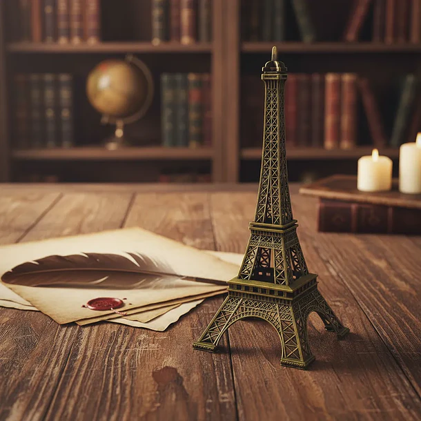 Figura Decorativa Torre Eiffel Estilo Vintage 3