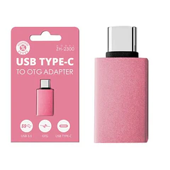 Adaptador Otg Usb-c Macho A Usb 3.0 Hembra Zh-2300