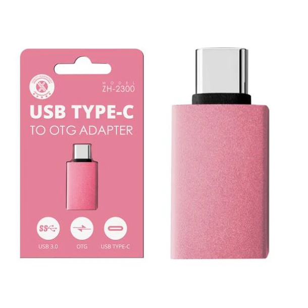 Adaptador Otg Usb-c Macho A Usb 3.0 Hembra Zh-2300 2