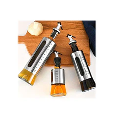 Pack 3 Botellas Para Aceite Vinagre Y Soya