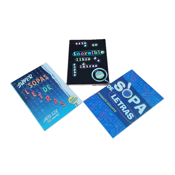 Pack De 3 Libros En Español Sopas De Letras Variados 1