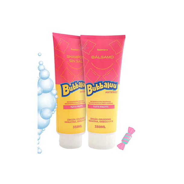 Pack Shampoo Y Acondicionador Bubbaluu Tutti Fruti 350ml 1