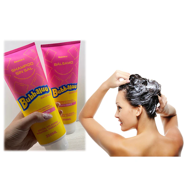 Pack Shampoo Y Acondicionador Bubbaluu Tutti Fruti 350ml 2