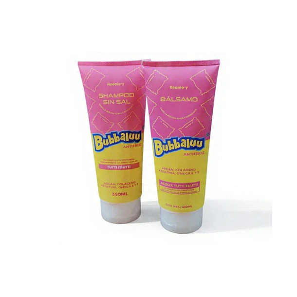 Pack Shampoo Y Acondicionador Bubbaluu Tutti Fruti 350ml 3