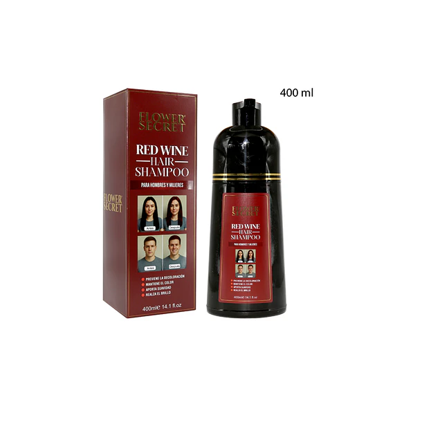 Shampoo Cubre Canas Red Wine 1