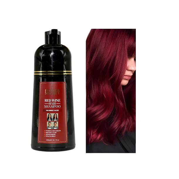 Shampoo Cubre Canas Red Wine 3
