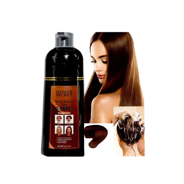 Shampoo Cubre Canas Marron. 2
