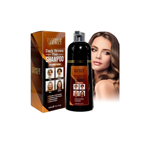 Shampoo Cubre Canas Marron. 3