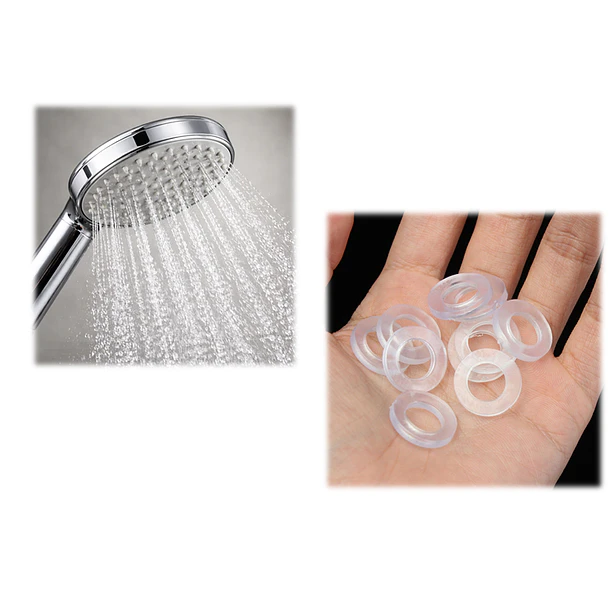 Pack 12 Goma Multiuso Transparentes 1/2 Pulgada Ducha 2