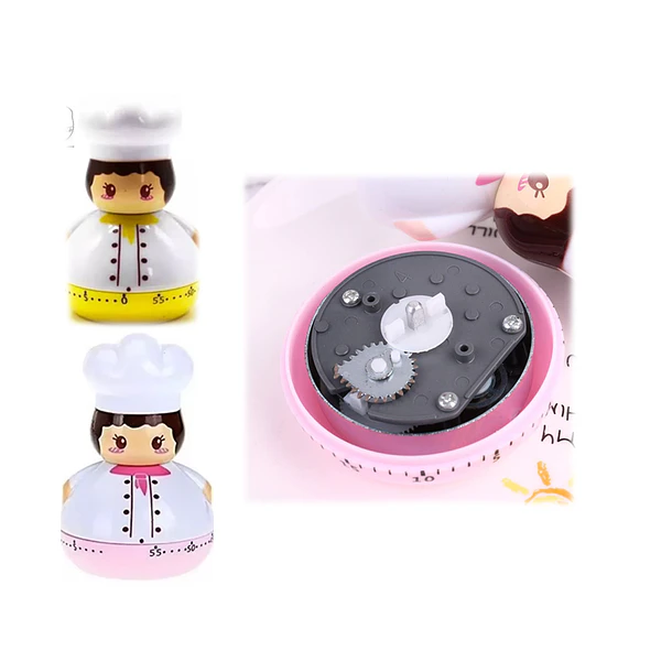 Timer Cocina Reloj Temporizador A Cuerda Chefcita 5